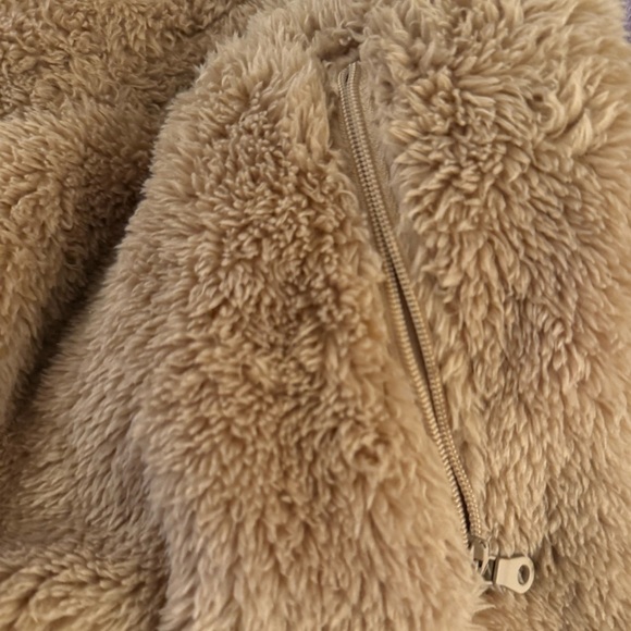 Aerie brown Teddy high waist fluffy fleece jogger pants comfy cozy lounge XS NWT - Picture 6 of 9